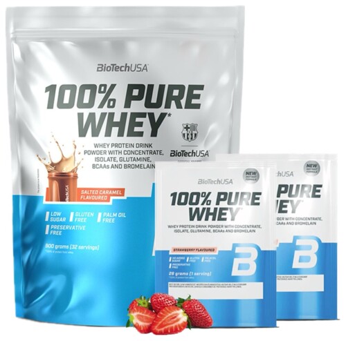 AKCE 100% Pure Whey 900 g + ZDARMA 2x 100% Pure Whey 28 g