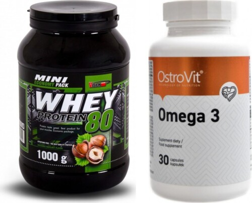 CFM whey protein 80 1000 g + ZDARMA OstroVit Omega 3 30 kapslí 