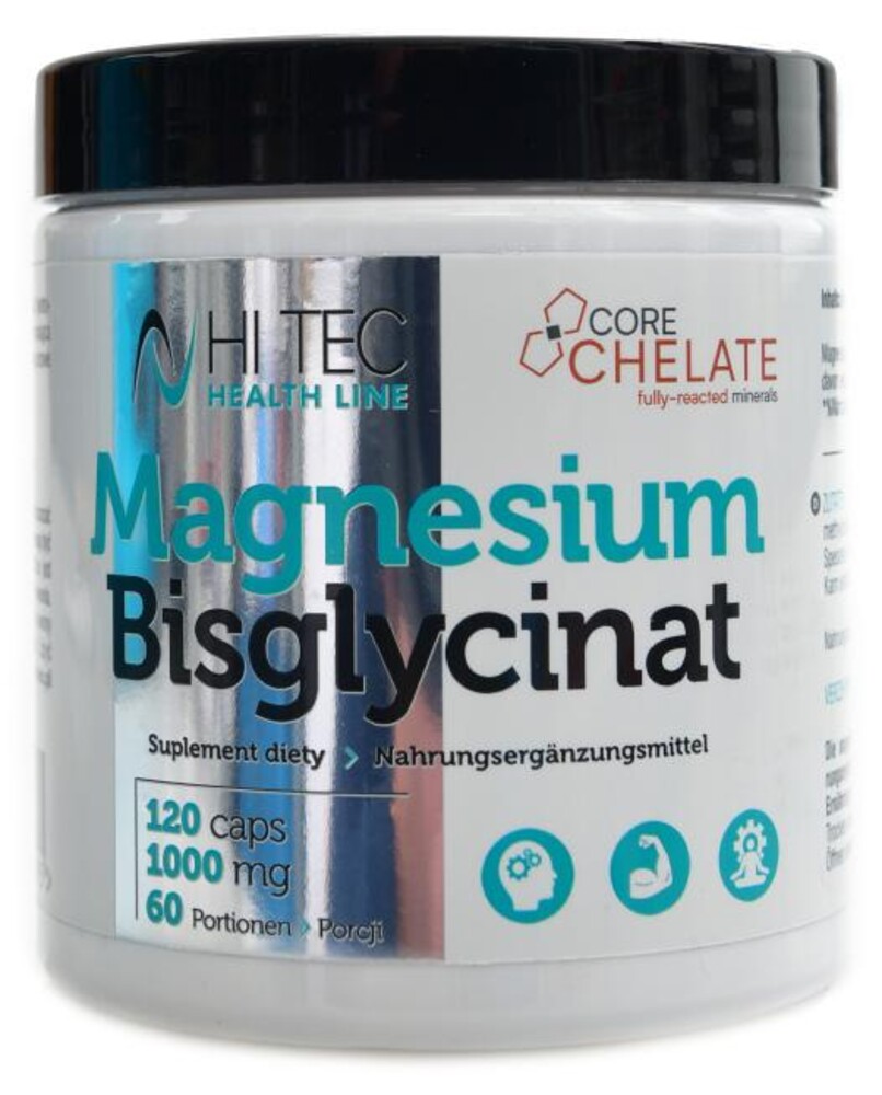 Health line Magnesium bisglycinate 1000 mg 120 kapslí