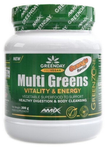 Multi greens vitality energy 300g pomeranč