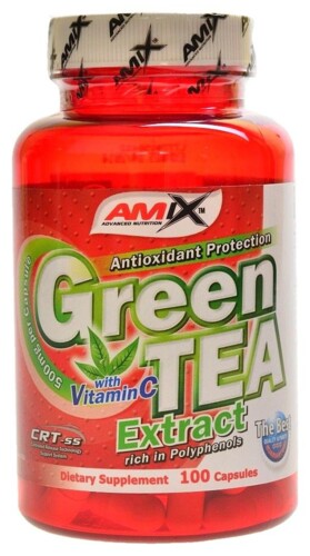 Green Tea extract with vitamin C 100 kapslí