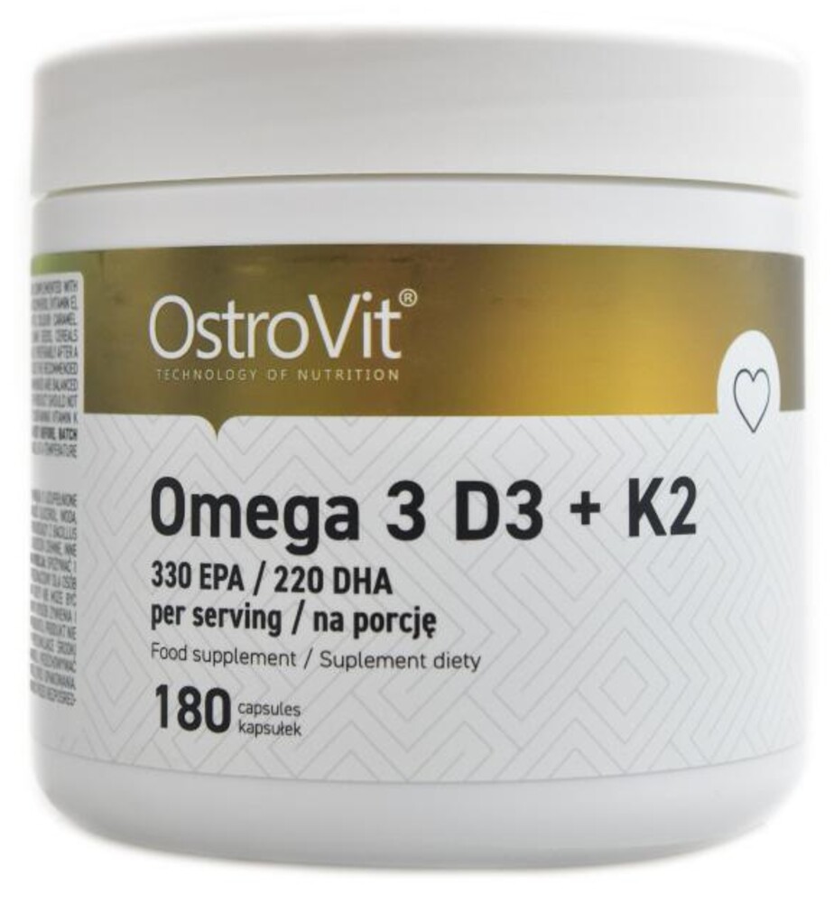 Omega 3 D3 + K2 180 kapslí