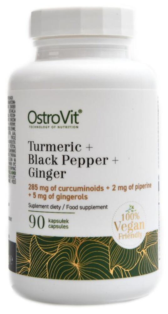 Turmeric + Black peper + Ginger 90 kapslí