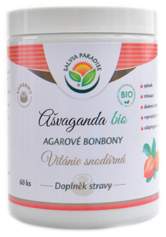 Ašvaganda agarové bonbony 60 ks Withania somnifera