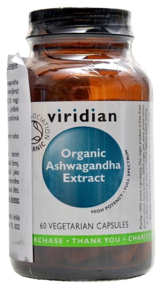 Ashwagandha Extract organic 60 kapslí