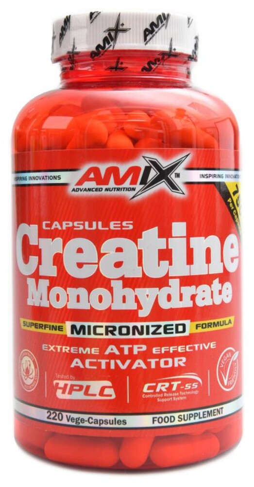 Creatine monohydrate 220 kapslí 750 mg