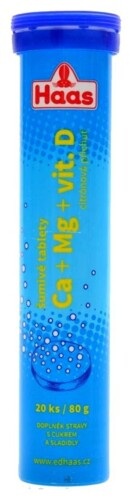 Ca + Mg + vit.D 20 šumivých tablet