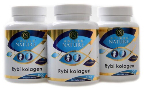 Rybí kolagen + vitamín C 300 kapslí