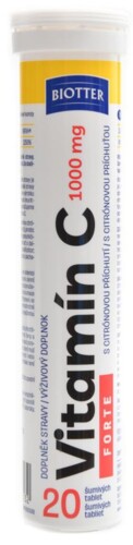 Vitamín C 1000mg forte 20 šumivých tablet