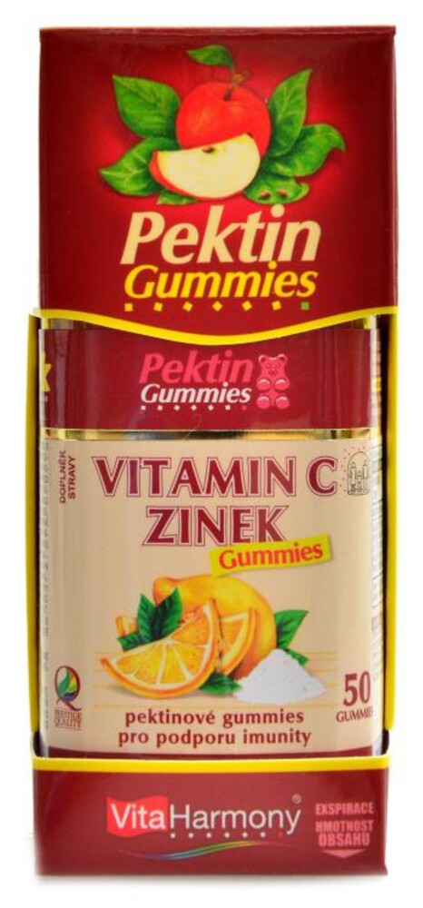 Vitamín C zinek gummies 50 gummies