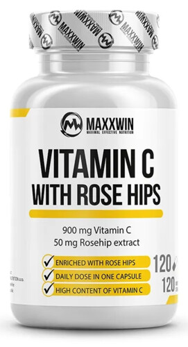 VITAMIN C WITH ROSE HIPS 120 kapslí