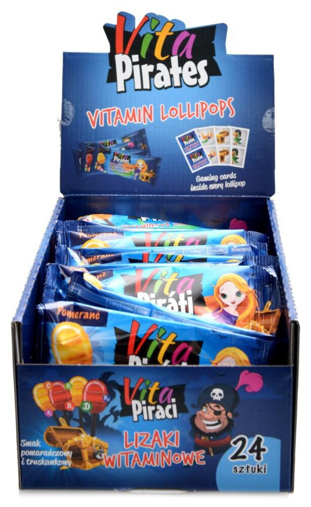 Vitapiráti vitamínová lízátka 24 ks