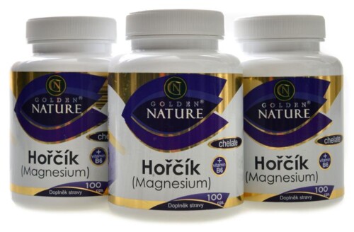 Hořčík magnesium chelate + B6 300 kapslí