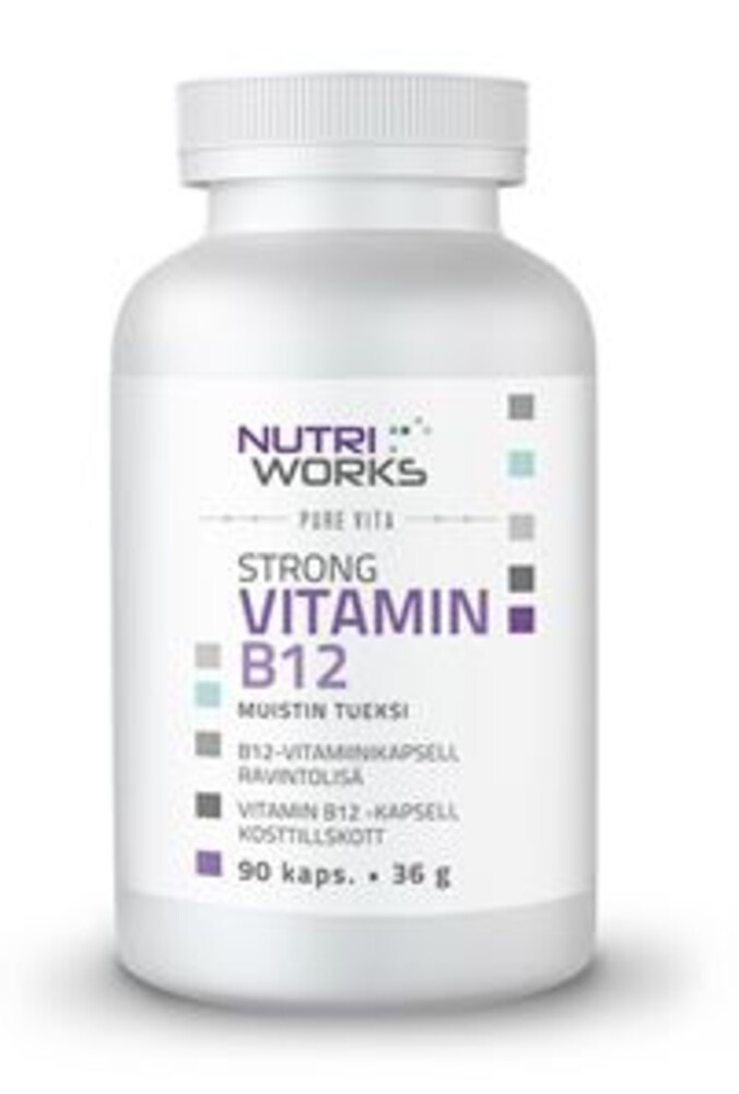 Strong Vitamin B12 90 kapslí (Silný vitamín B12)
