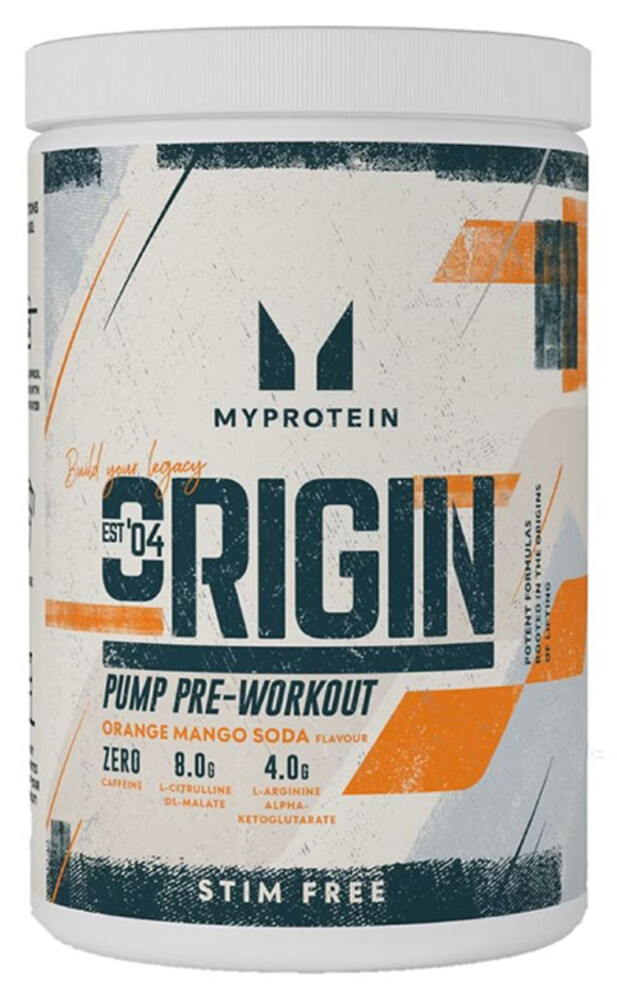 Origin Pre-Workout Stim Free orange mango 600 g