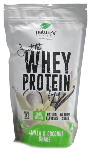 Whey protein vanilla and coconut whey shake 450 g