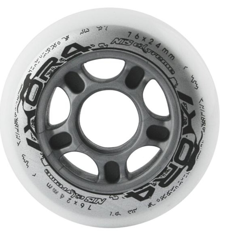 KOLEČKA PU 76x24 BÍLÉ (4KS) 