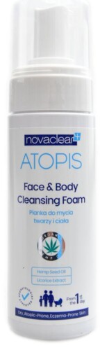 Atopis NC mycí pěna na obličej a tělo 150ml