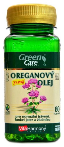 Oreganový olej 25 mg 80 kapslí