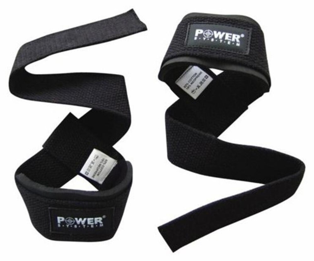 Trhačky Power straps black 3400