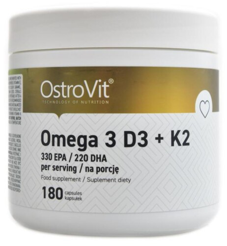 Omega 3 D3 + K2 180 kapslí