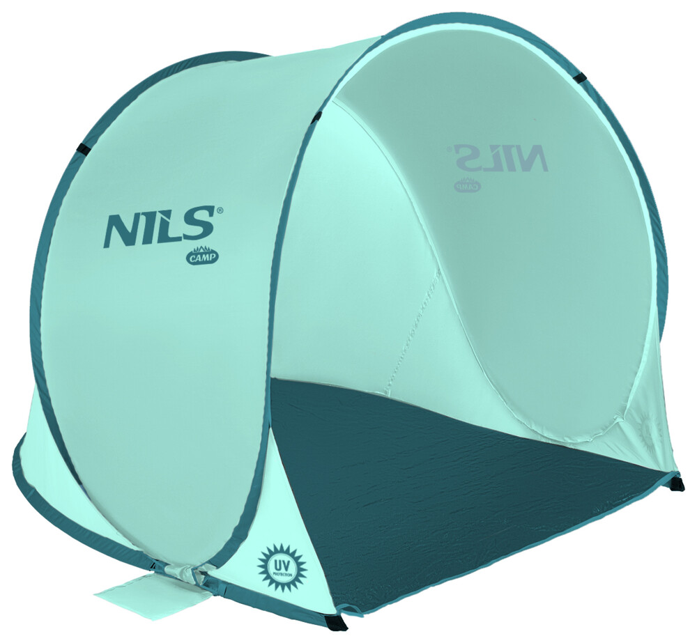 Samorozkládací plážový stan NILS Camp NC3173 mentolový
