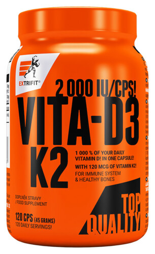 Vita-D3K2 2000 IU/CPS 120 cps