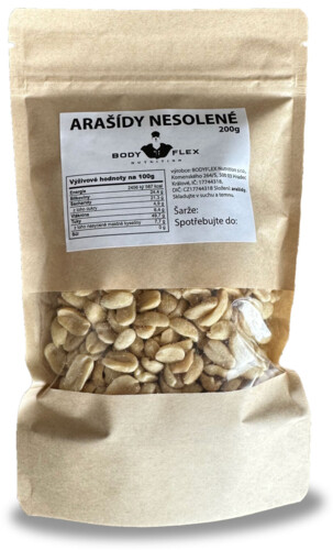Arašídy nesolené 200g