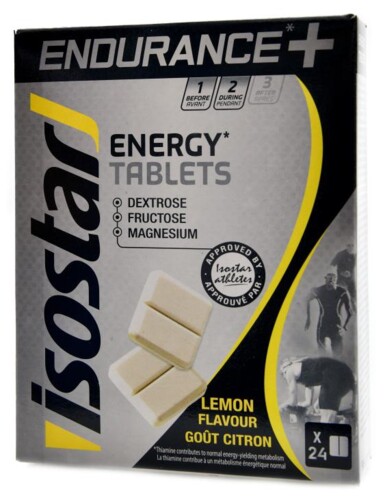 Isostar endurance energy 24 tablet citron
