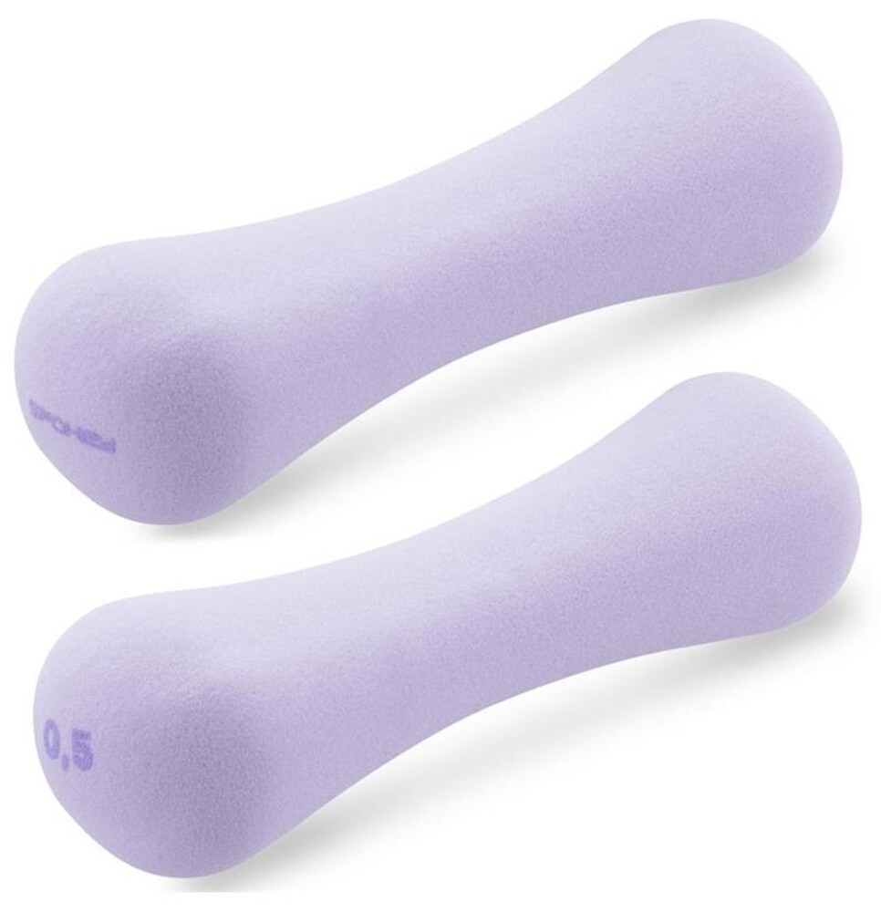 Bone sada neoprenových činek 2 x 0,5 kg fialové