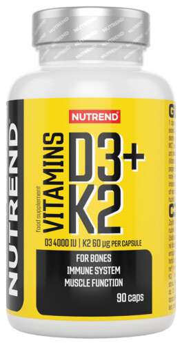 Vitamins D3+K2   90 kapslí