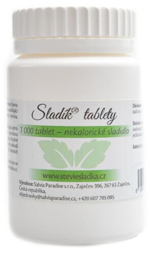 Sladík sladidlo - stévie tablety 1000 ks