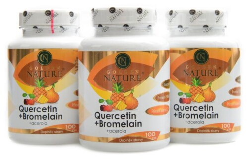 Quercetin + Bromelain ( kvercetin ) komplex 300 kapslí