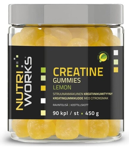 Creatine Gummies 450g 90 gummies lemon