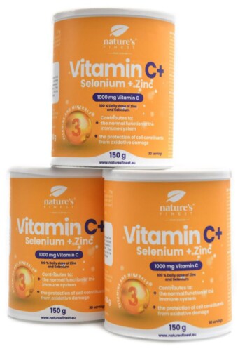 Vitamin C + Selenium + Zinc 3 x 150g economy pack