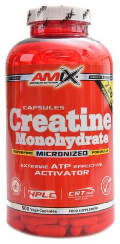 Creatine monohydrate 500 kapslí 750 mg
