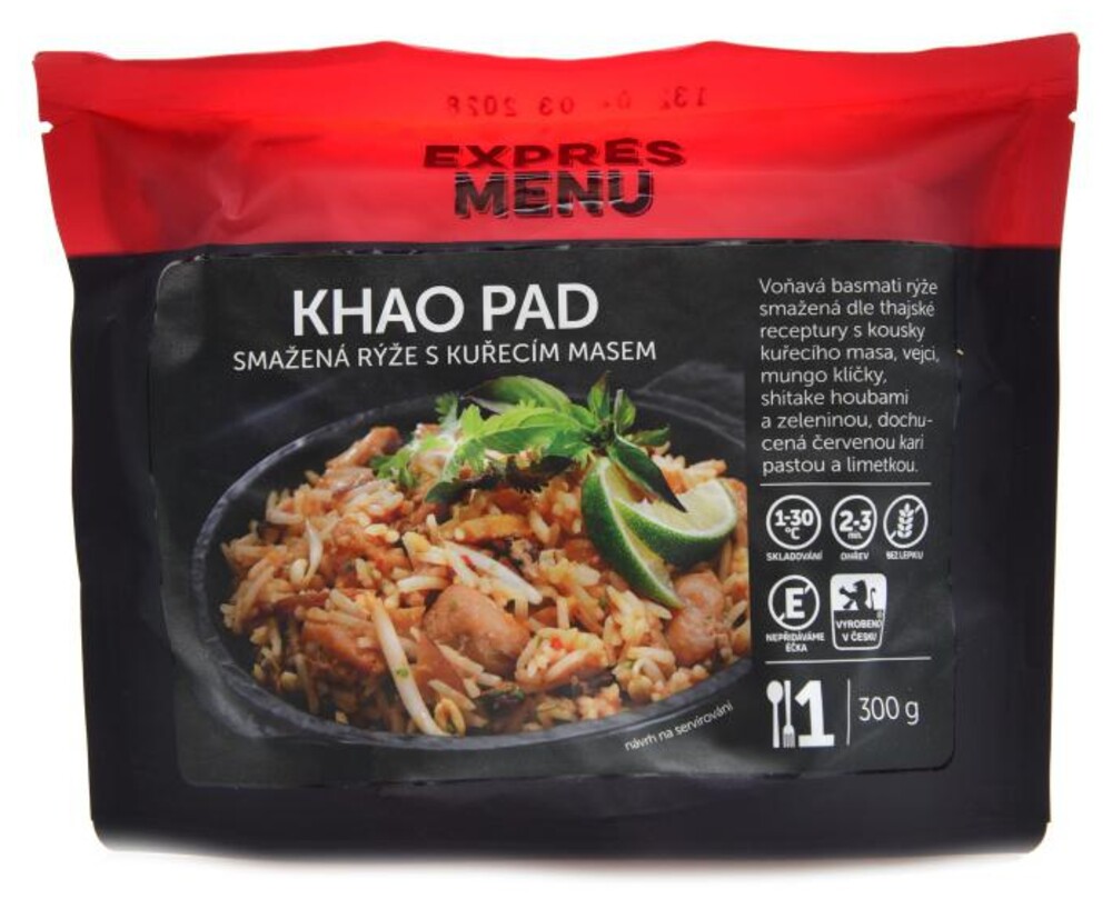 Khao Pad - smažená rýže s kuřecím masem 300g