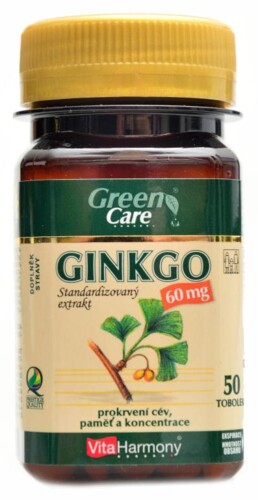 Ginkgo 60 mg extrakt 50 kapslí