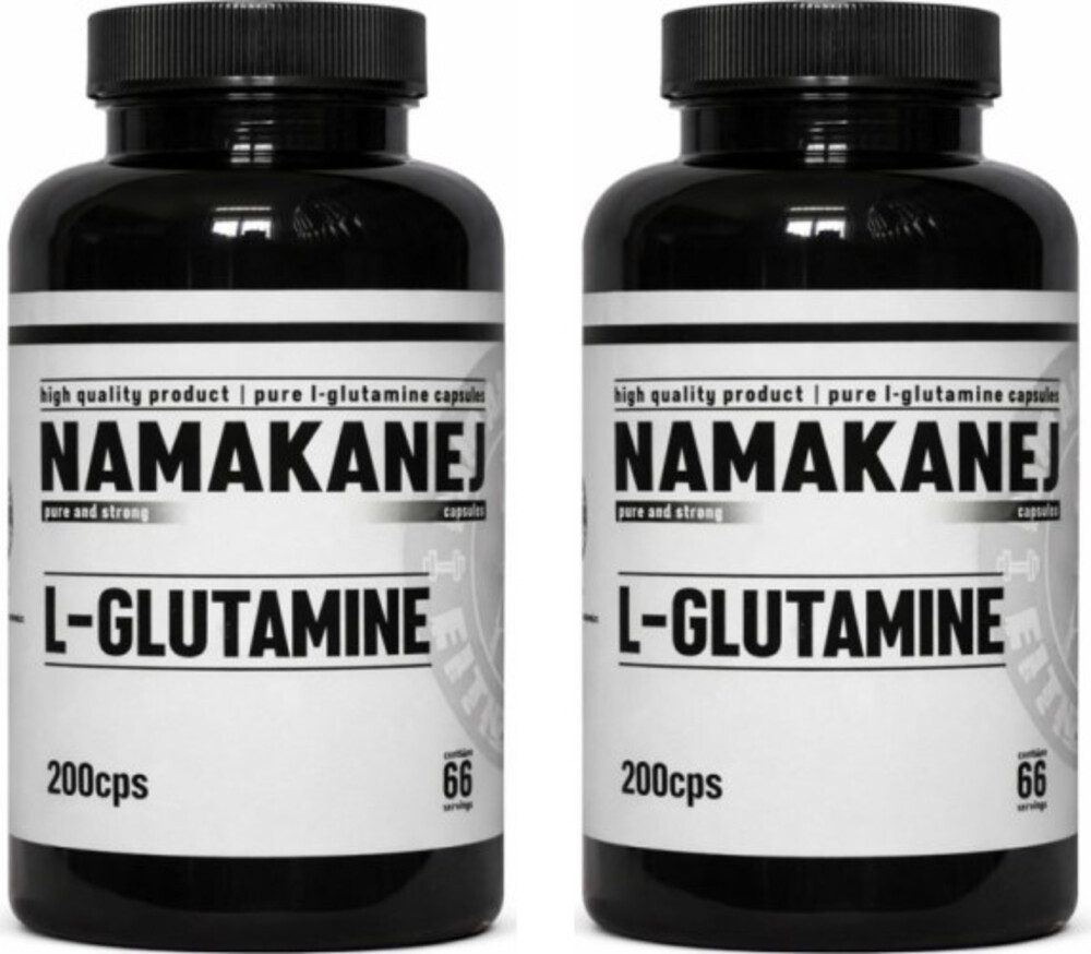 100% Glutamin 200 kapslí 1+1