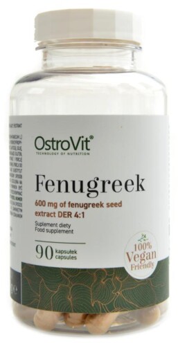 Fenugreek vege 90 kapslí pískavice řecké seno