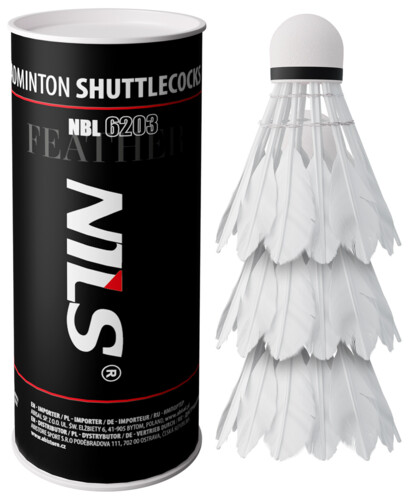 Badmintonové míčky z peří NBL6203 3 ks