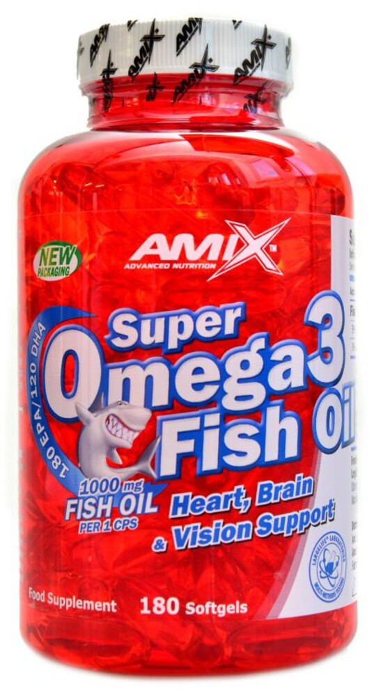 Super Omega 3 fish oil 180 kapslí 1000mg
