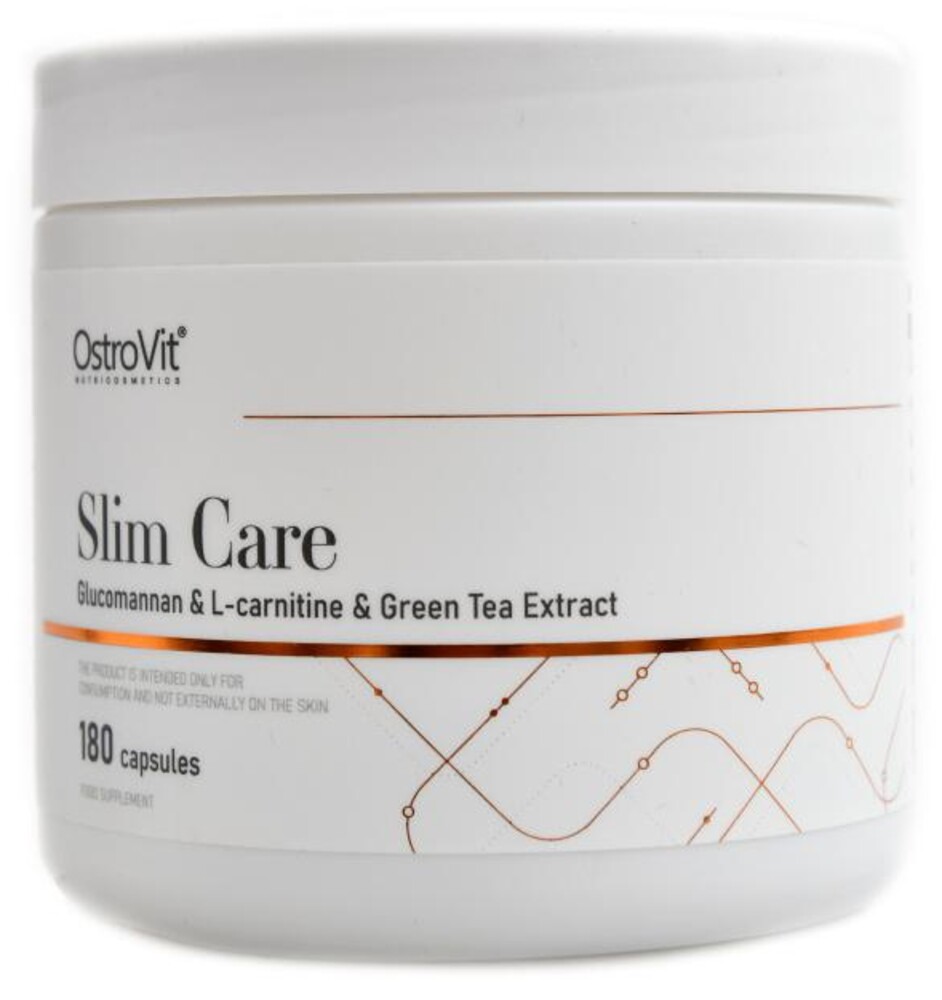 Slim Care Glucomannan + L-Carnitine + Green Tea Extract 180 kapslí