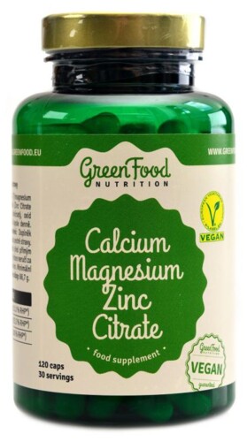 Calcium Magnesium Zinc citrate 120 kapslí