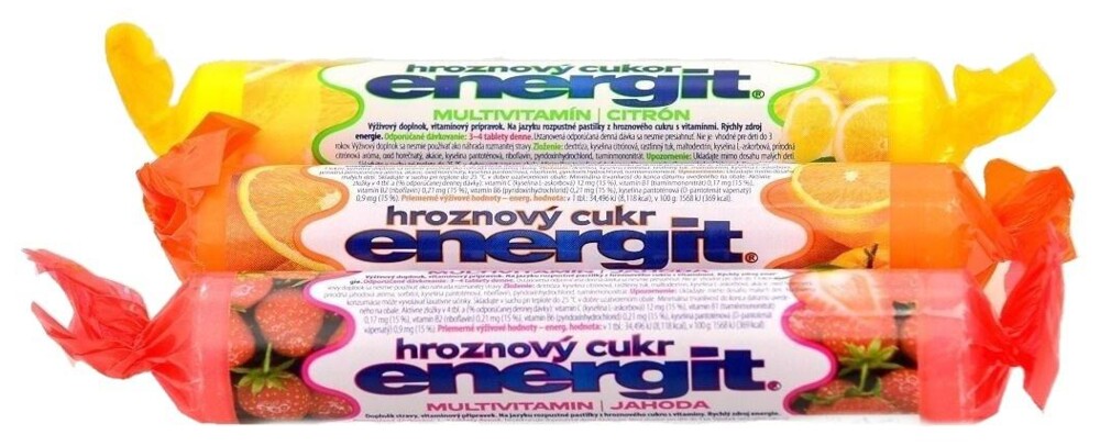 Energit multivitamín hroznový cukr 17 tablet