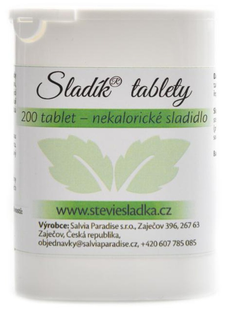 Sladík sladidlo - stévie tablety 200 ks