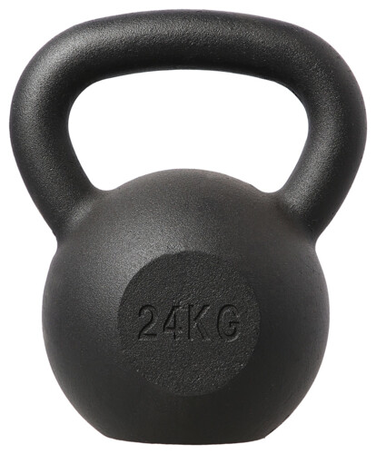 Litinový kettlebell KZG24 24 kg, černý