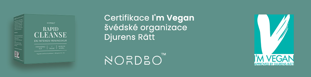 Certifikát I´m Vegan garantuje, že produkt je 100% rostlinného původu.