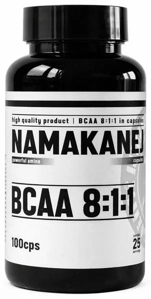 Namakanej BCAA 8:1:1 100 kapslí, 308 mg L-leucinu v kapsli