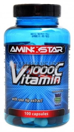 Aminostar Vitamín C 1000 mg 100 kapslí se šípkem